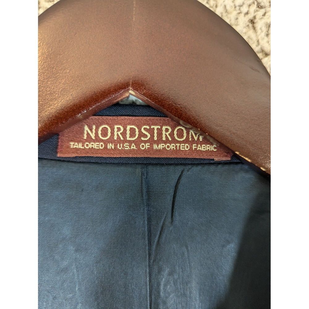 Navy Blue Gold Buttons‎ Blazer Mens 46R 100% Wool Nordstrom USA - Picture 11 of 12